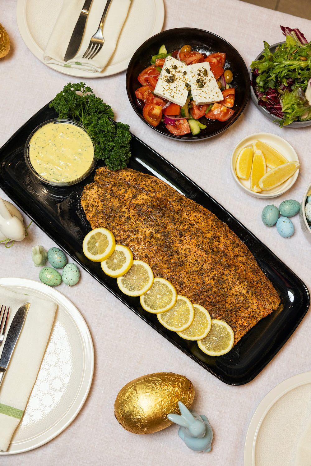 
                  
                    House Poached Tasmanian Salmon
                  
                
